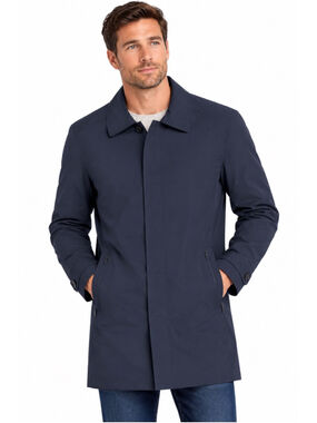 NWT Men’s JWN John W. Nordstrom Navy Blue Raincoat Medium